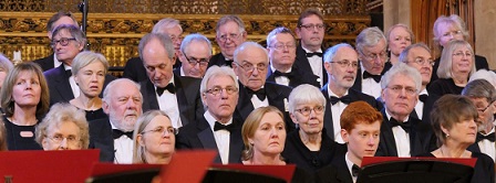Choir in deep concentration